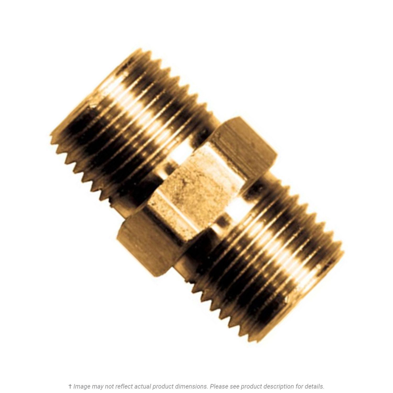 Brass Long Pattern Hex Nipple 1/4" Pipe Thread