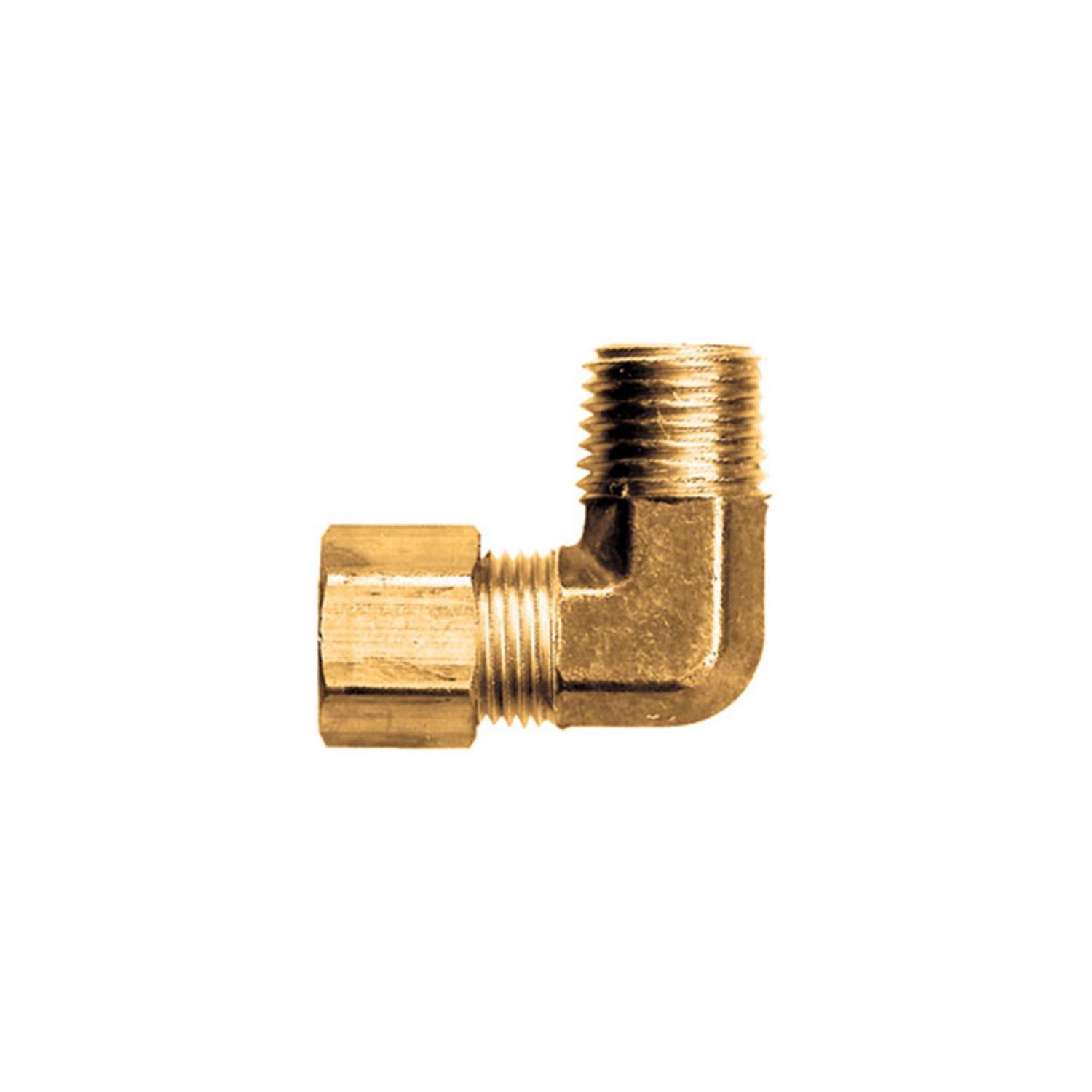 90° Compression Elbow 3/8" Tube x 1/2" Male Pipe Thread K.L. Jack