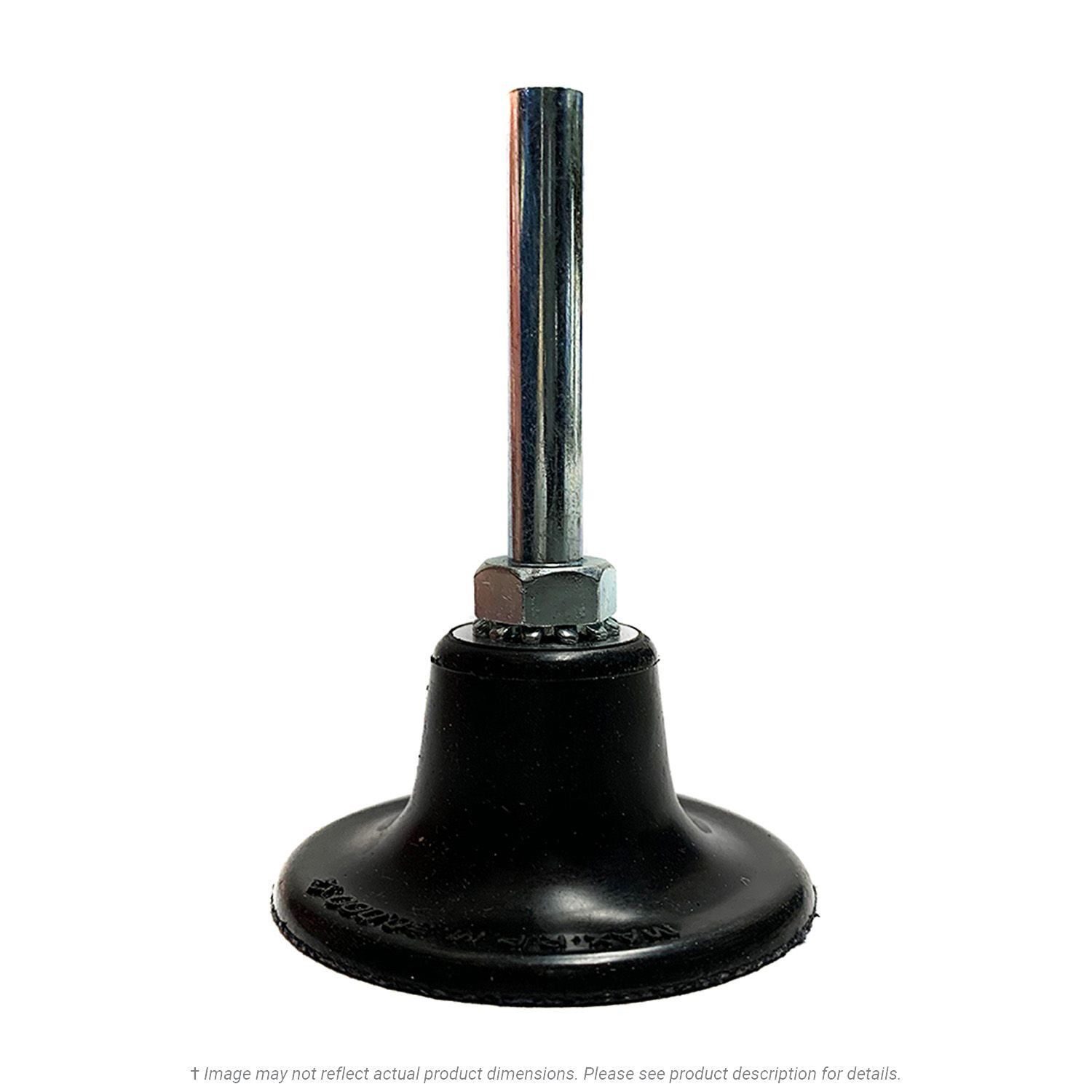 CGW 59733 Turn-On Discs Holder Pad 2" Dia. x 1/4" Med. Rubber (M6 Thread)