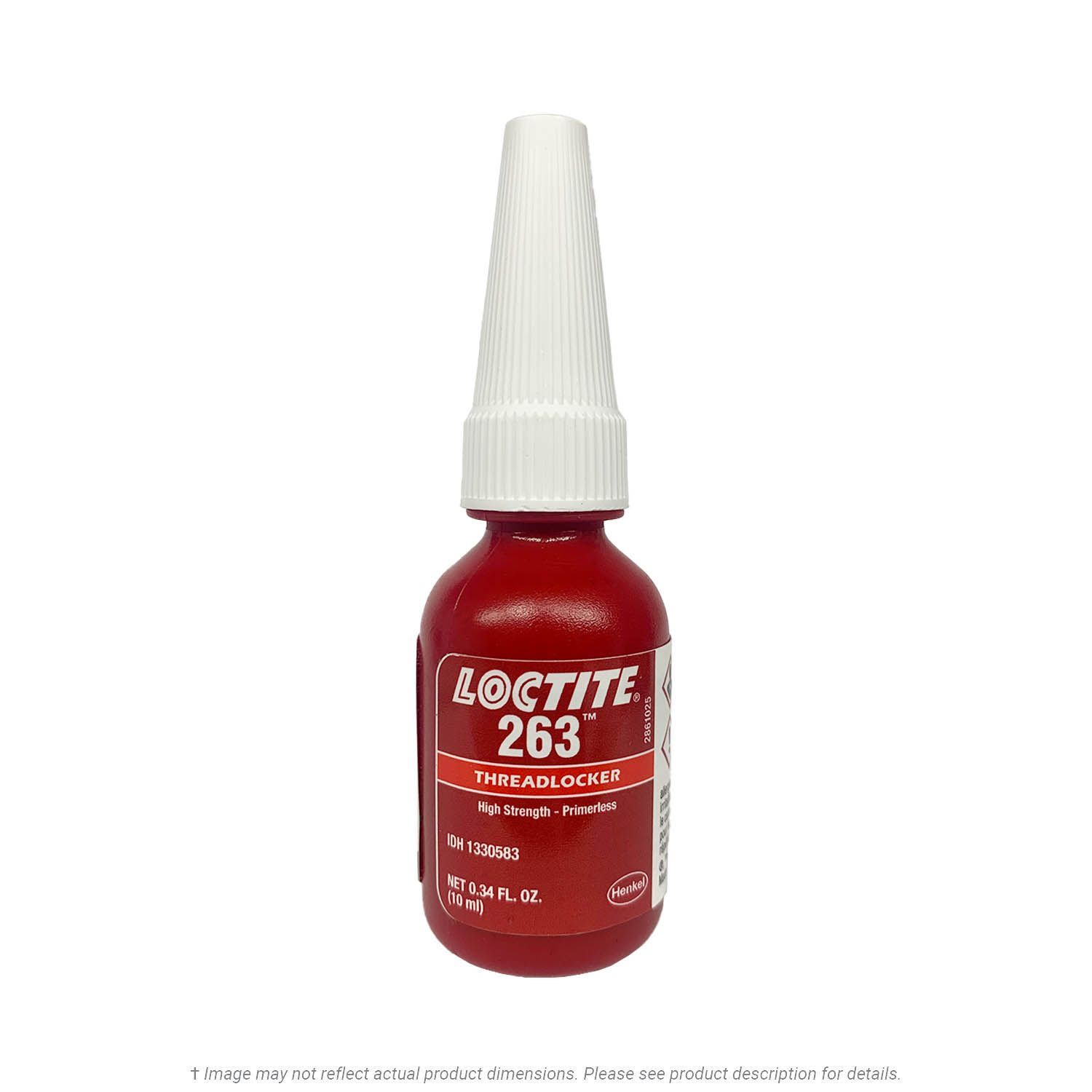 263 Red Threadlocker High Strength 10 ml Bottle