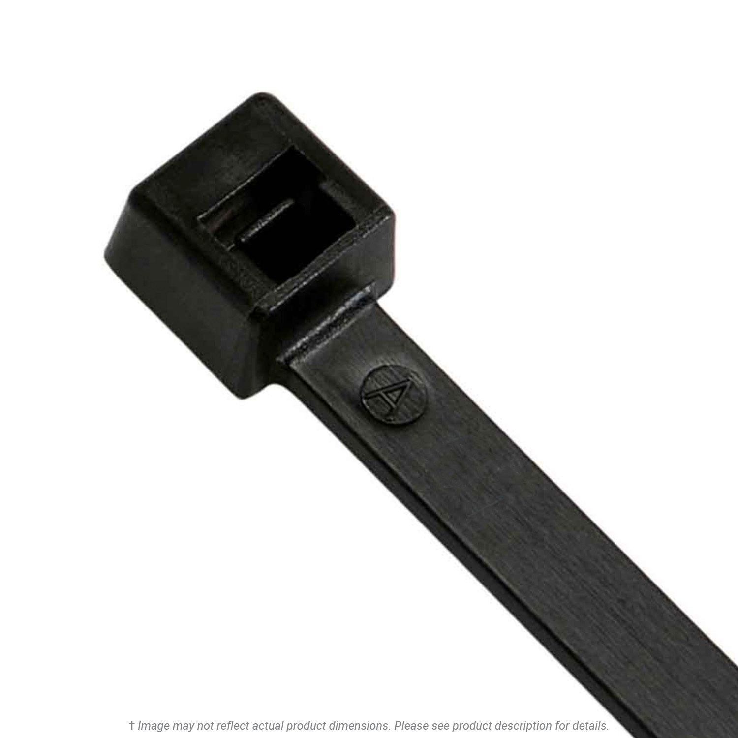 11" Black Weather Resistant Tie - 50lb Capacity
