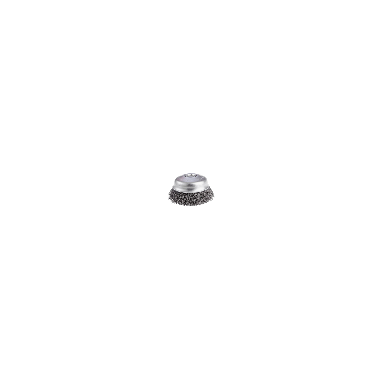 23/4" Carbon Crimped Cup Brush 0.014mm Wire Gauge 5/8"11 Arbor