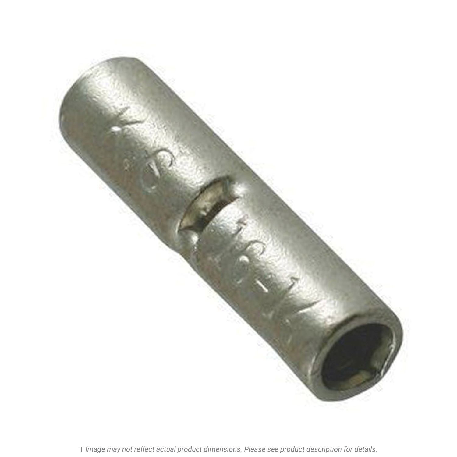 Non-Insulated Butted Seam Butt Conn 16-14 AWG - 50 Pack