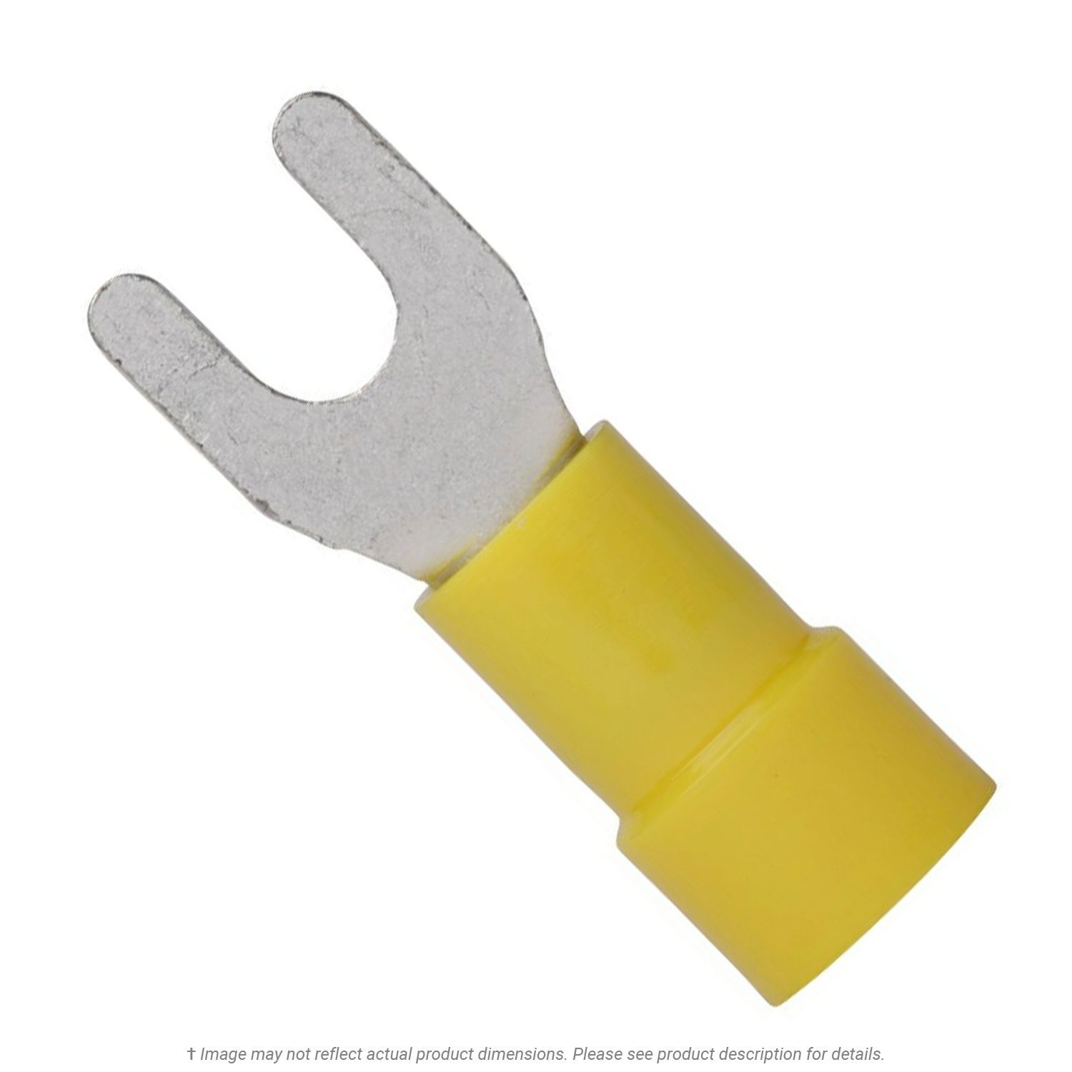 Nylon Block Spade Terminal Yellow 1210 AWG K.L. Jack