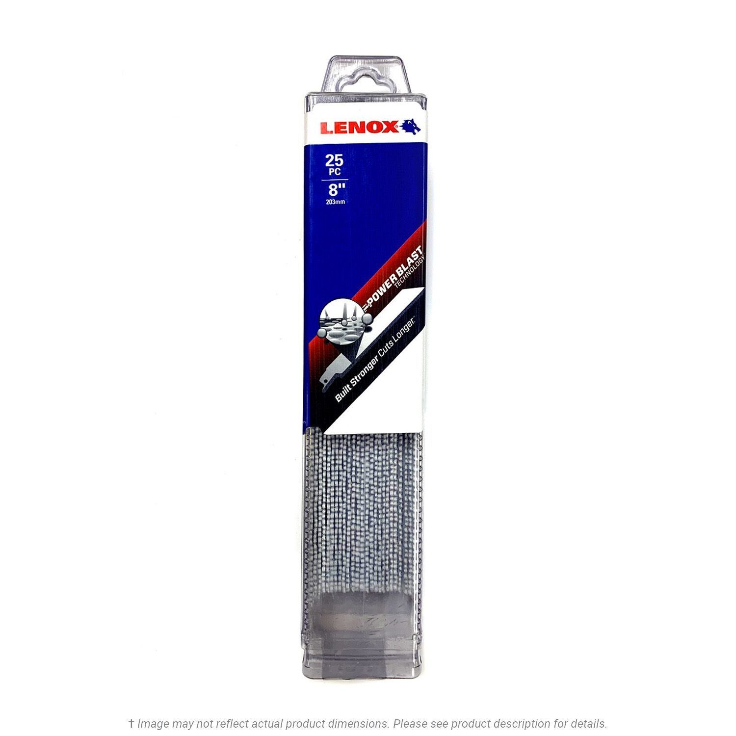 Lenox B810R 8" x 10 TPI General Purpose BiMetal Recip Blade, 25pack