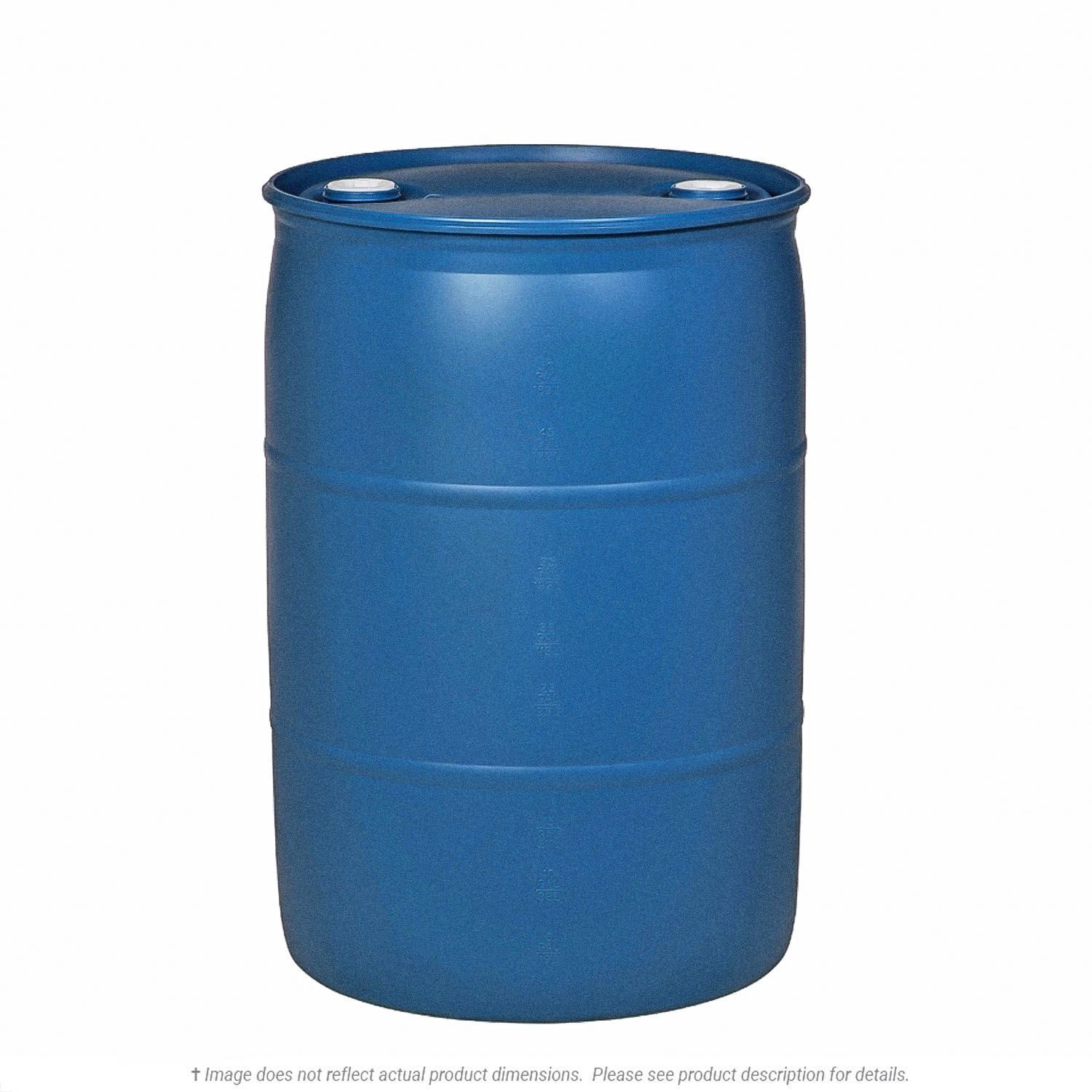 55 Gallon Blue Plastic Drum - New