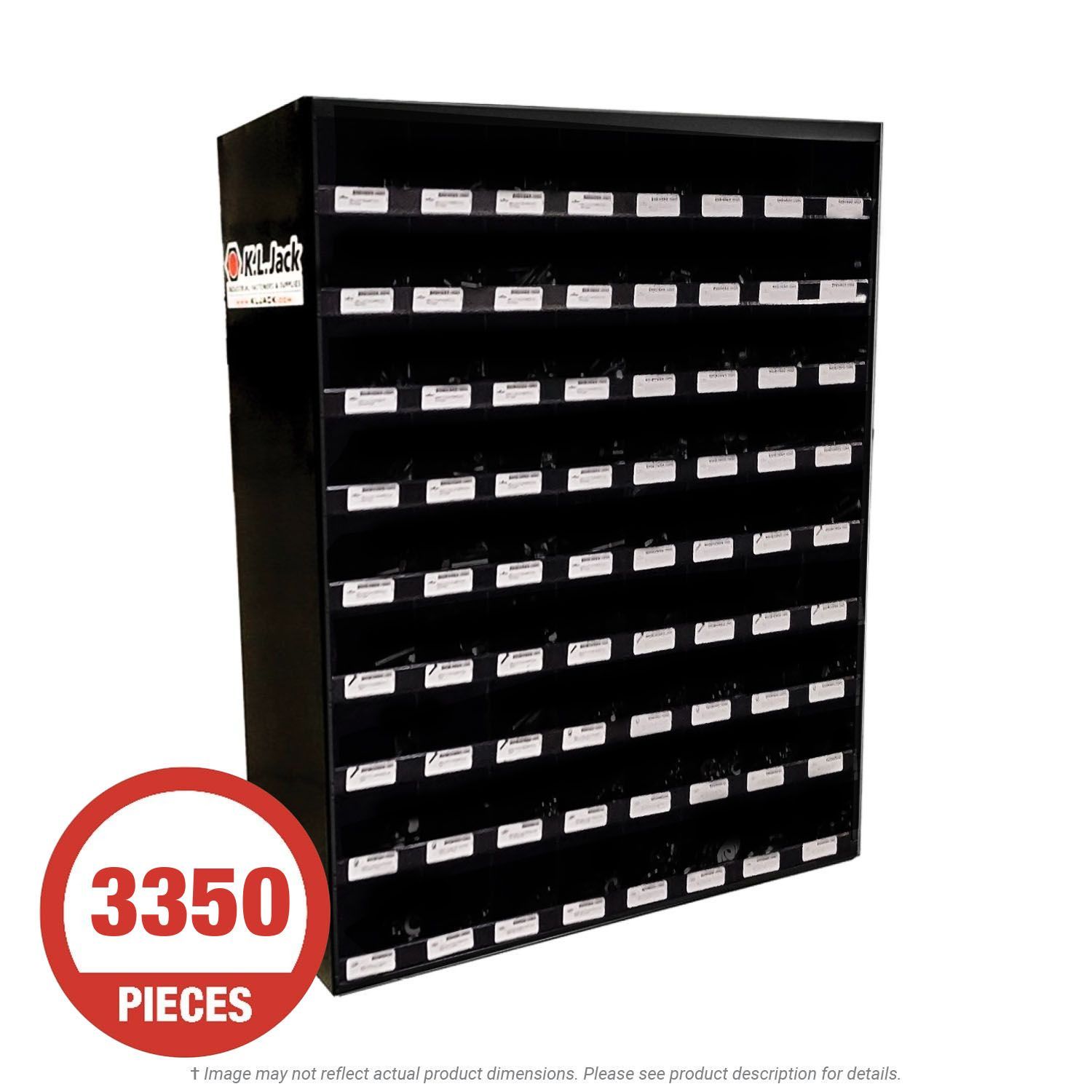 Super Hex Cap Screw 18-8 Stainless Steel 72-Hole Bin Assortment