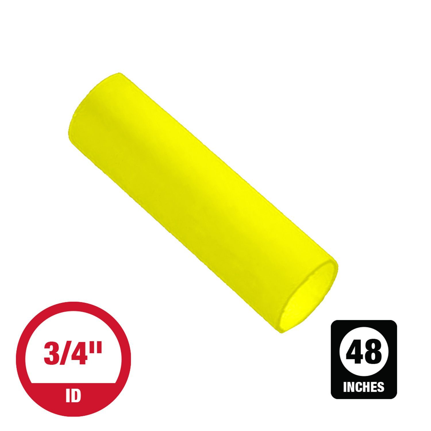 3/4 x 48 in. Yellow Heat Shrink Tubing K.L. Jack