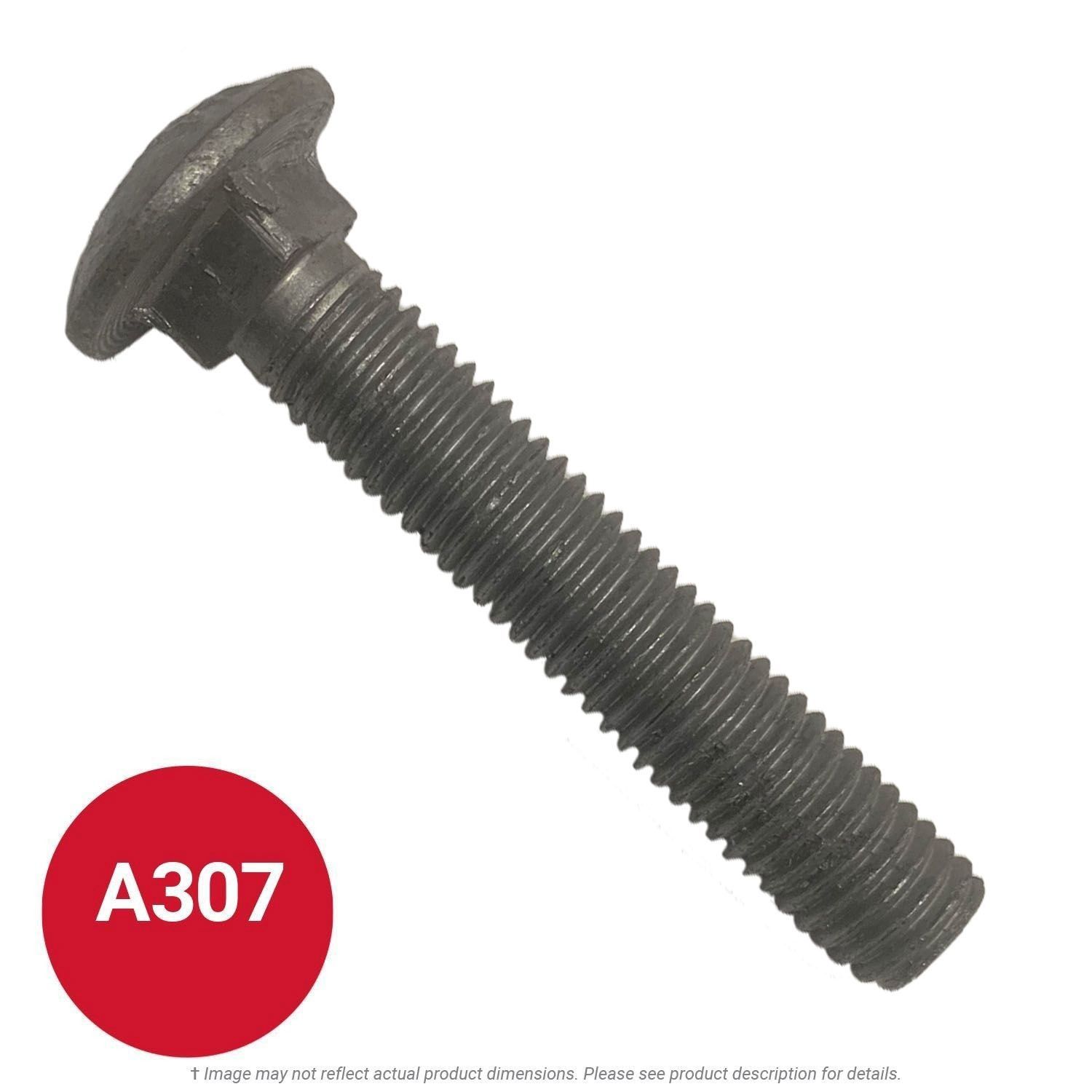 1/2"-13 x 4-1/2" Carriage Bolt Grade 2 Hot Dip Galvanized