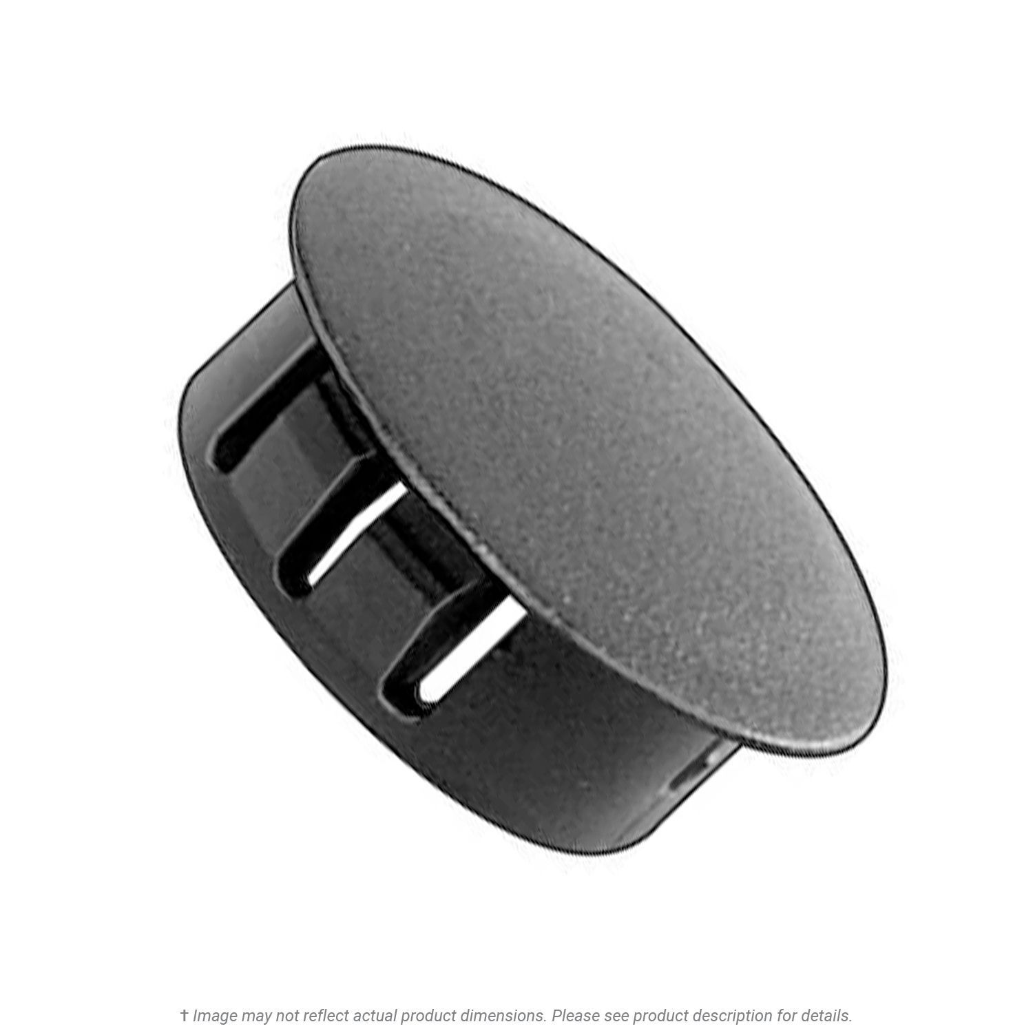 3/8" Black Nylon Hole Plug - 50 per Box