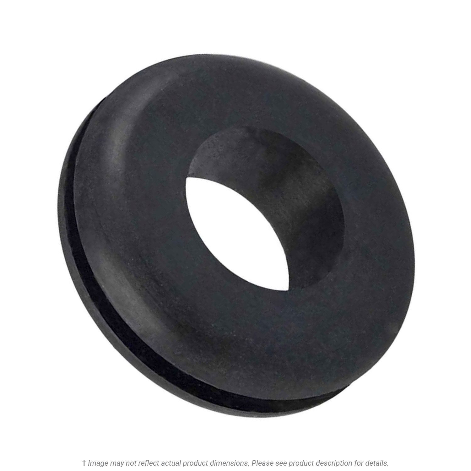 1/4” ID x 3/8” OD x 3/16” Thick Vinyl Grommet - 25 per Box