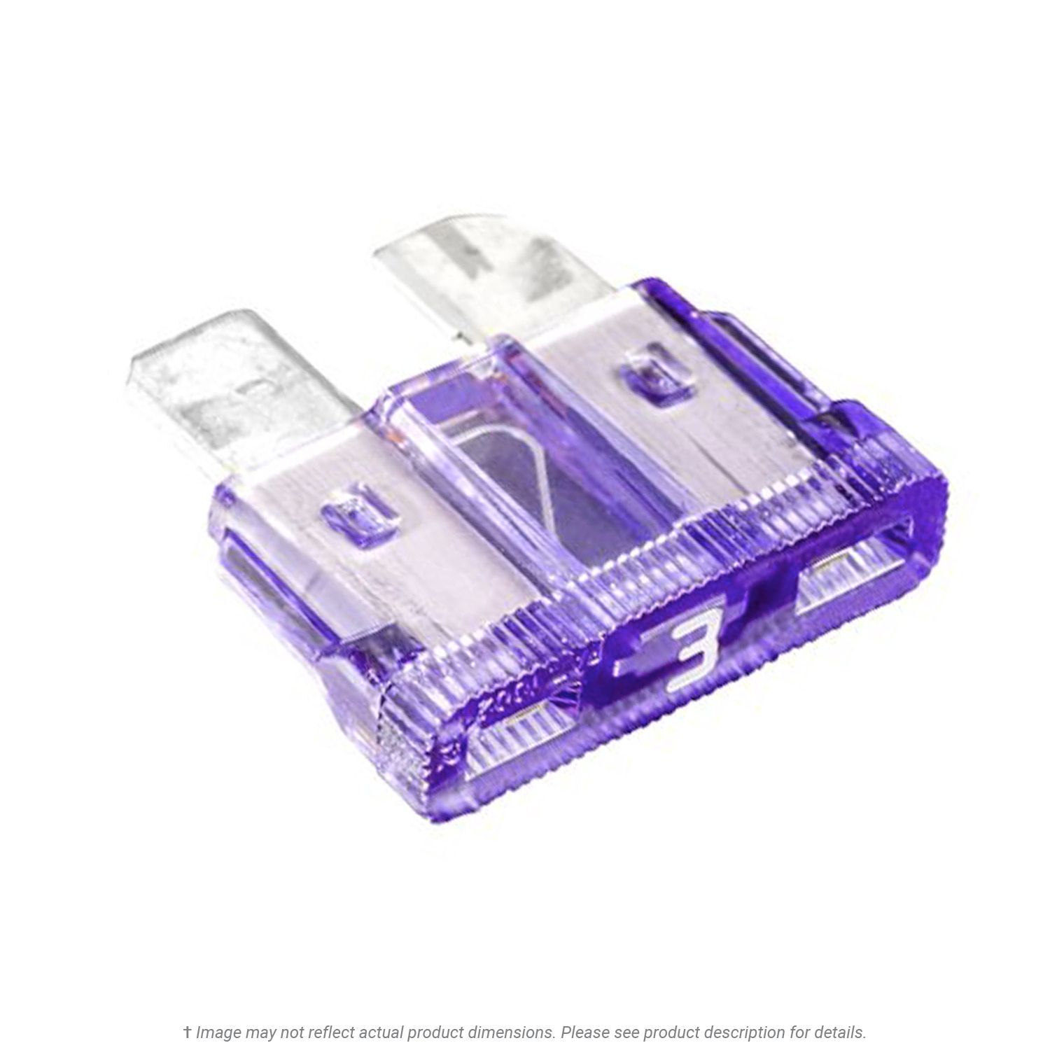 Violet Blade Type Fuse 3 Amp - 5 per Box | K.L. Jack