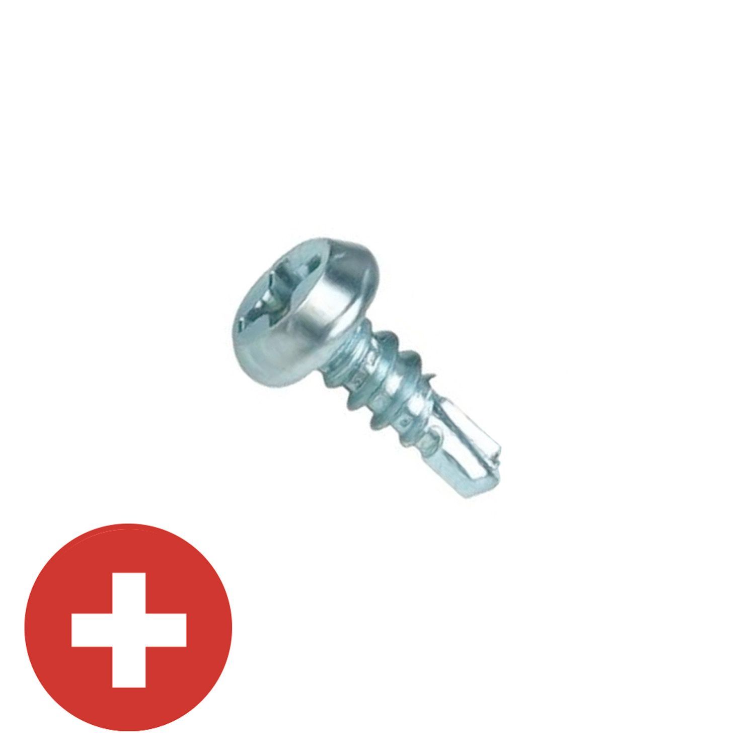 7 x 7/16" Zinc Plated Pan Head Framing Tek Screw 1 lb Pack K.L. Jack
