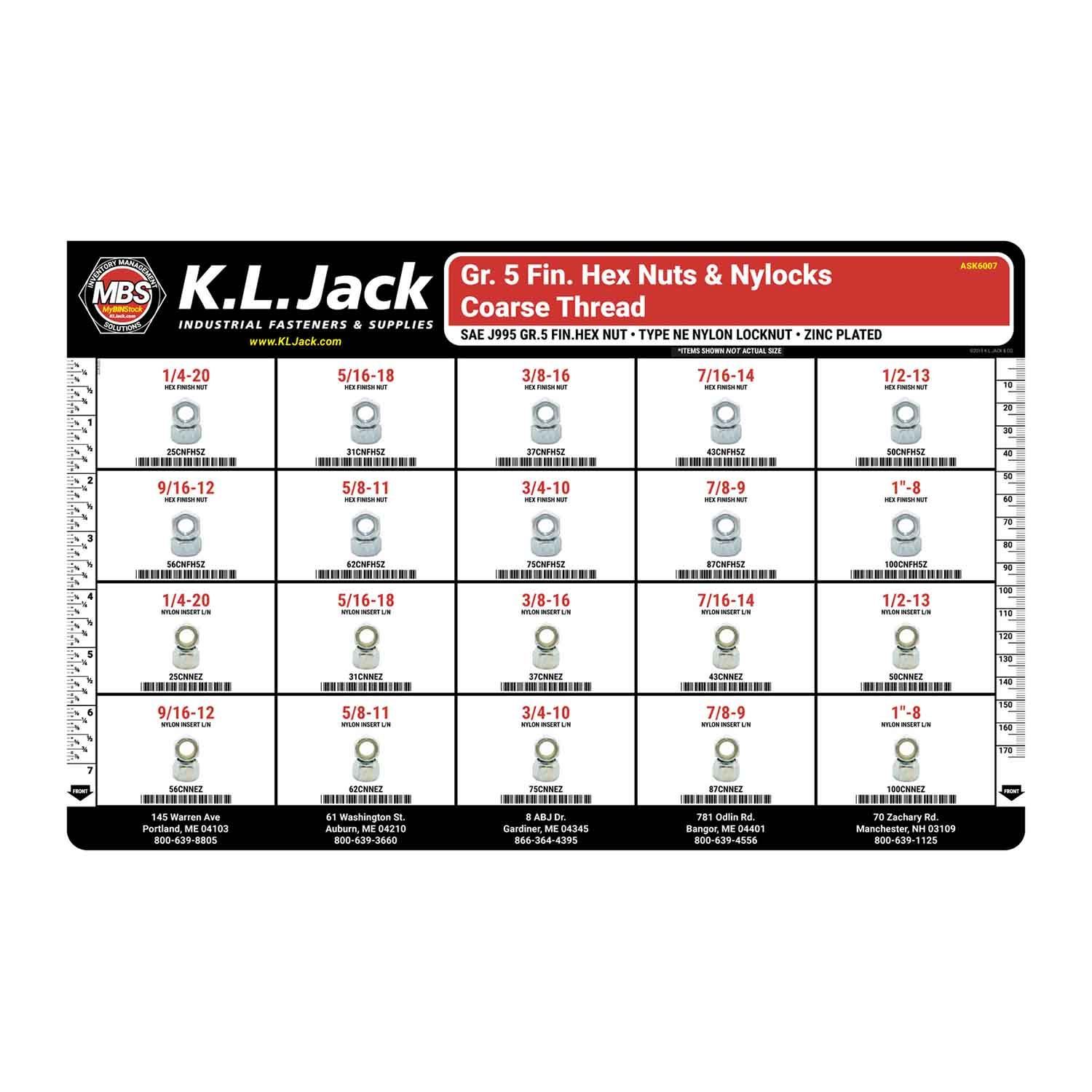 Zinc Plated Grade 5 Nut Nylock Assortment K L Jack zinc-plated-grade-5-nut-nylock-assortment-k-l-jack