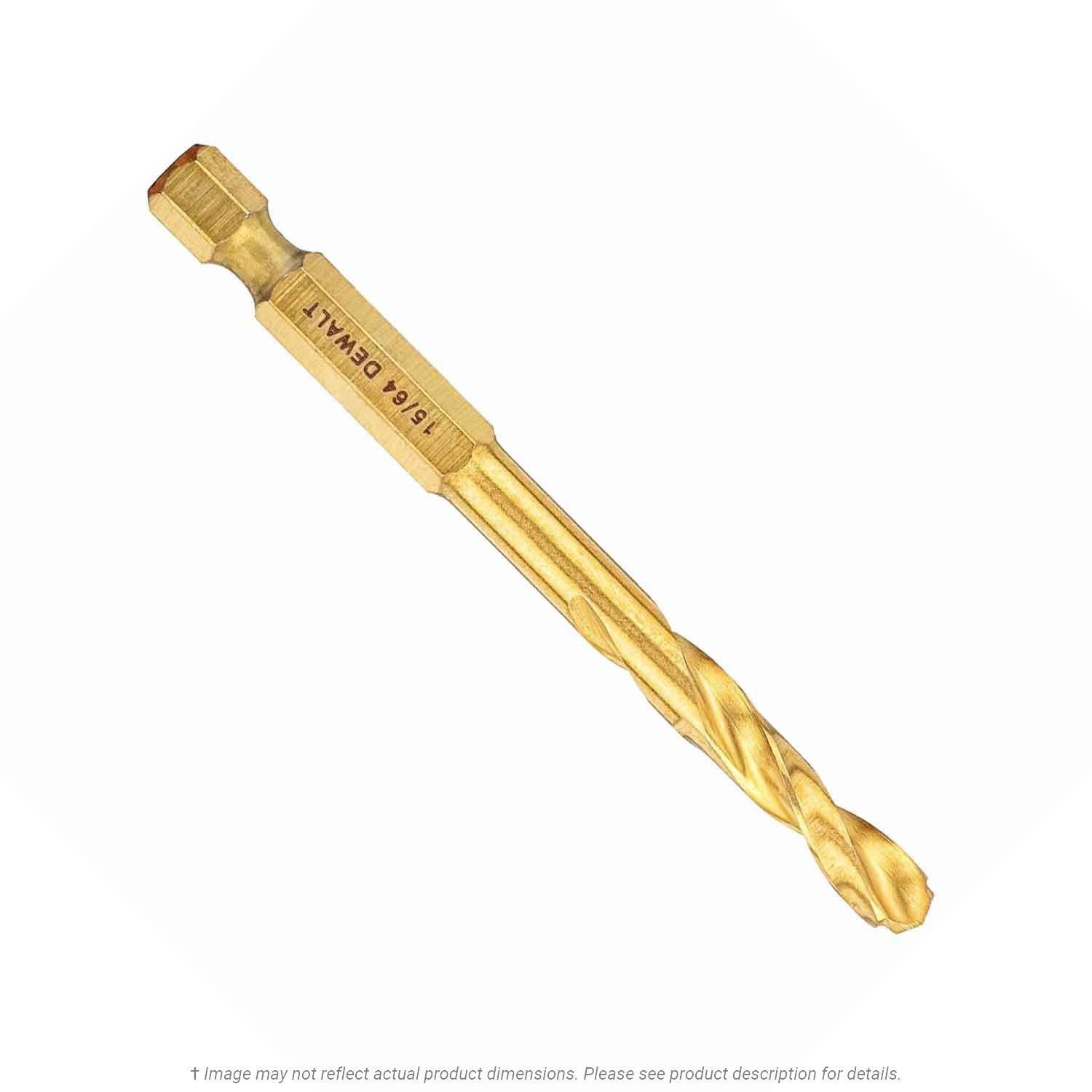 DeWalt 15/64" Titanium Coated Drill Bit