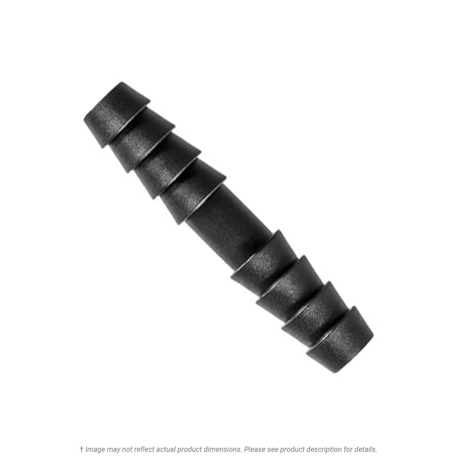 Nylon Barb Hose Connector 1/4" x 1/4" - 10 per Box