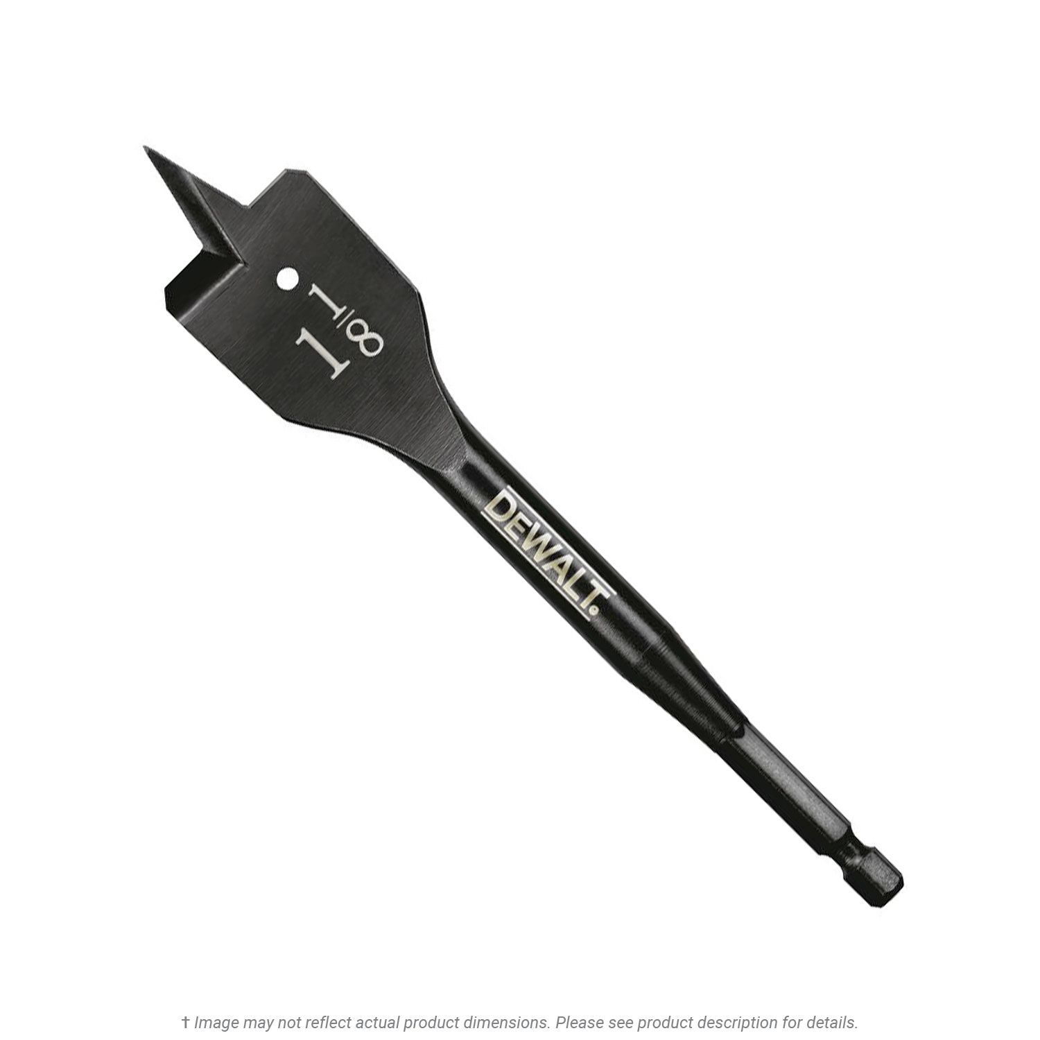1-1/8" Flat Wood Boring Bit