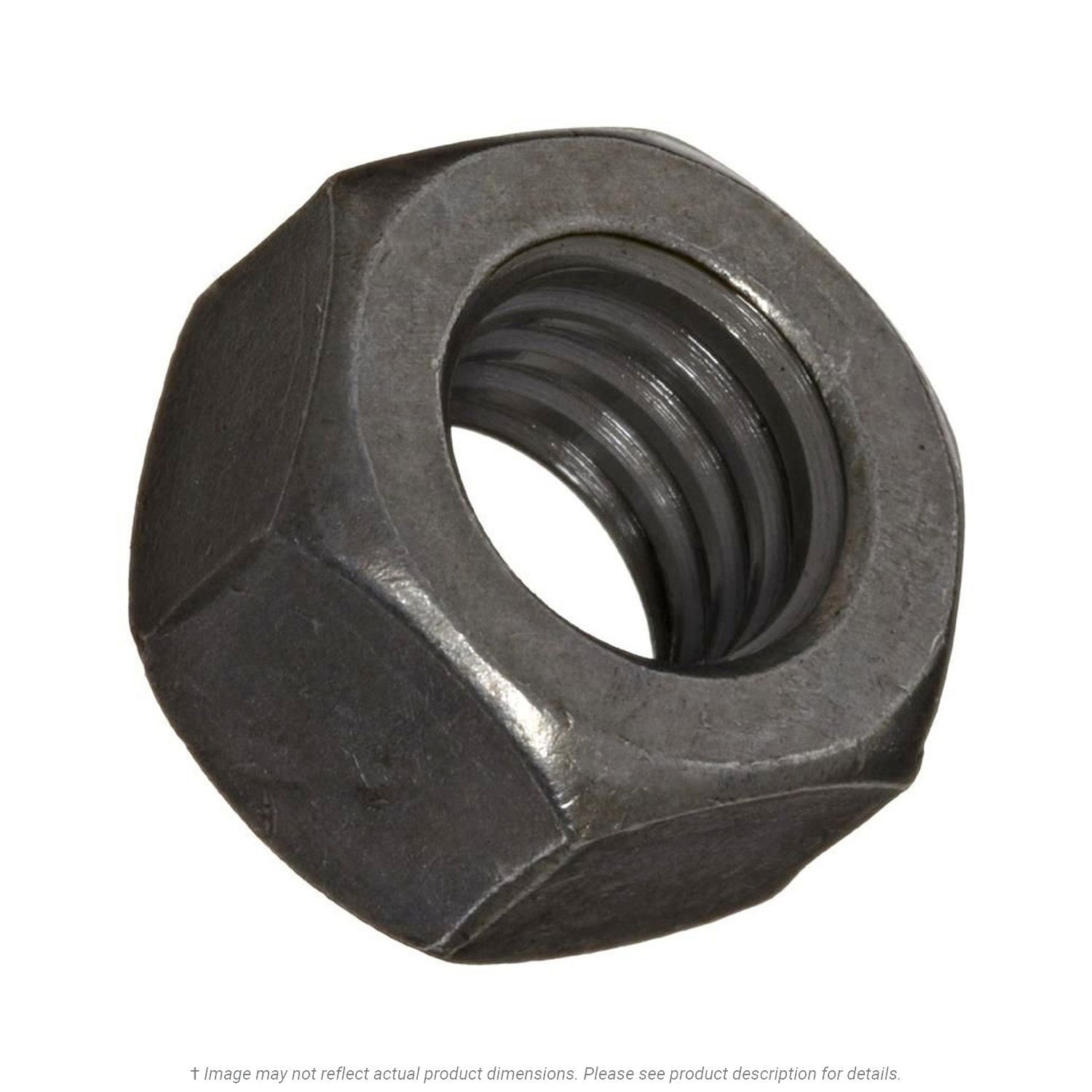 3/8"-16 Left Hand Plain Finish Hex Nut
