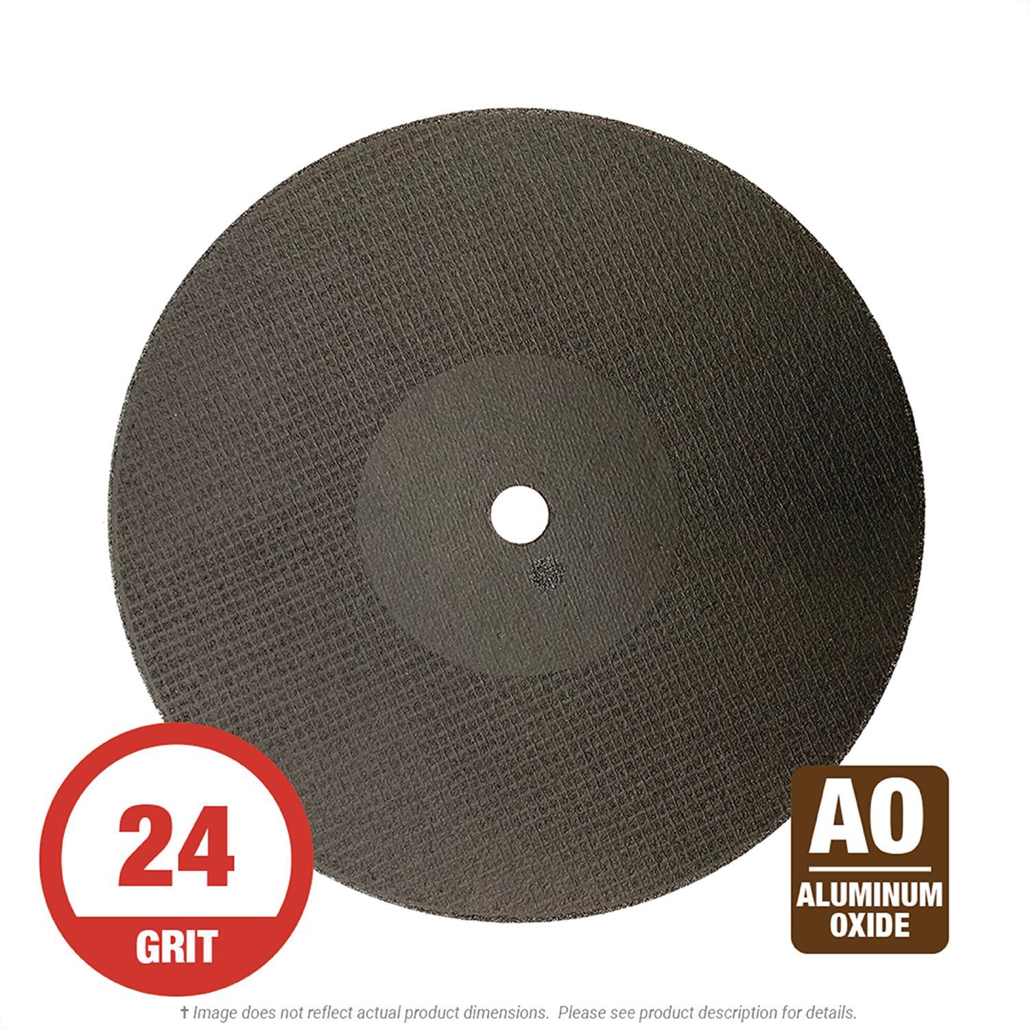 CGW 35584 Stationary Saw 16" x 5/32" x 1" Metal Cut-Off Wheel 24G AO 10 per Box
