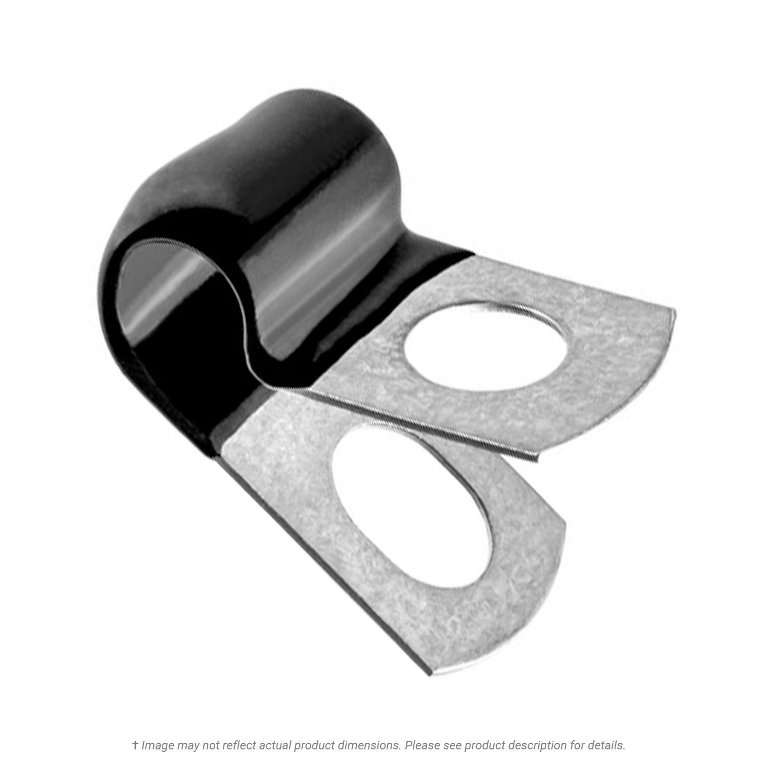 1-1/4" Insulated Closed Clamp (13/32" Hole) - 25 per Box