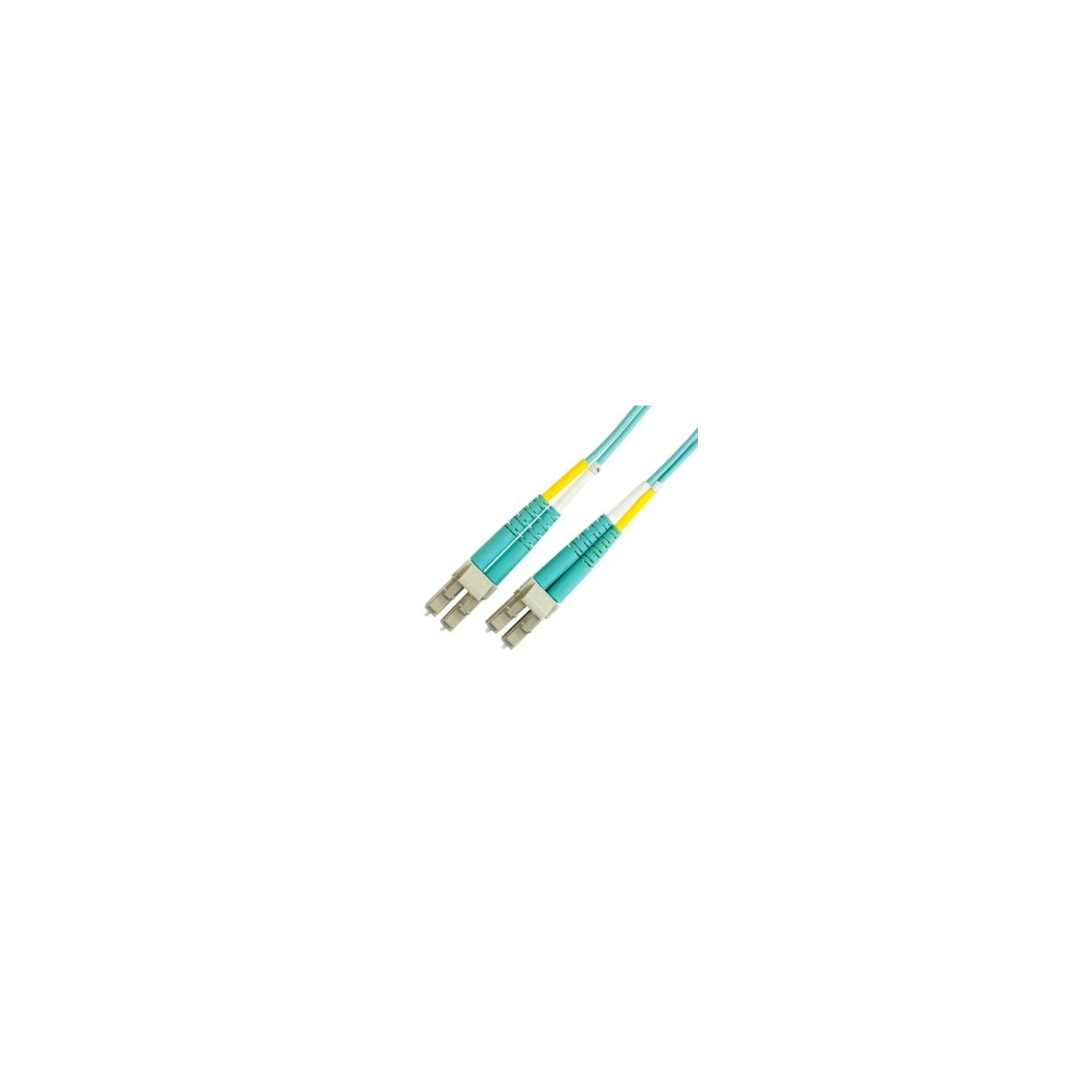 LYNN Duplex Fiber Optic Cable - Multimode OM4 - LC to LC - 3M Aqua