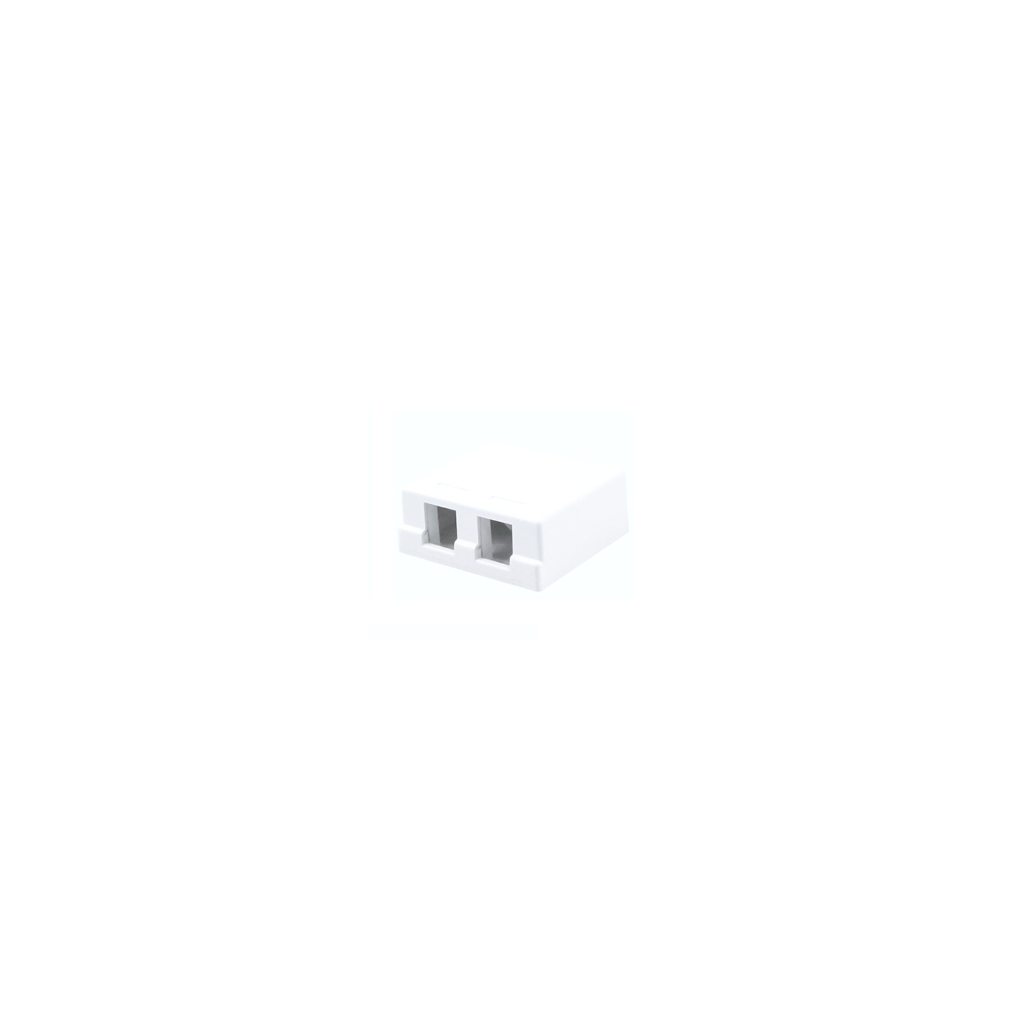 2-Port Surface Mount Box,White #SMB-2WH | OmniCable