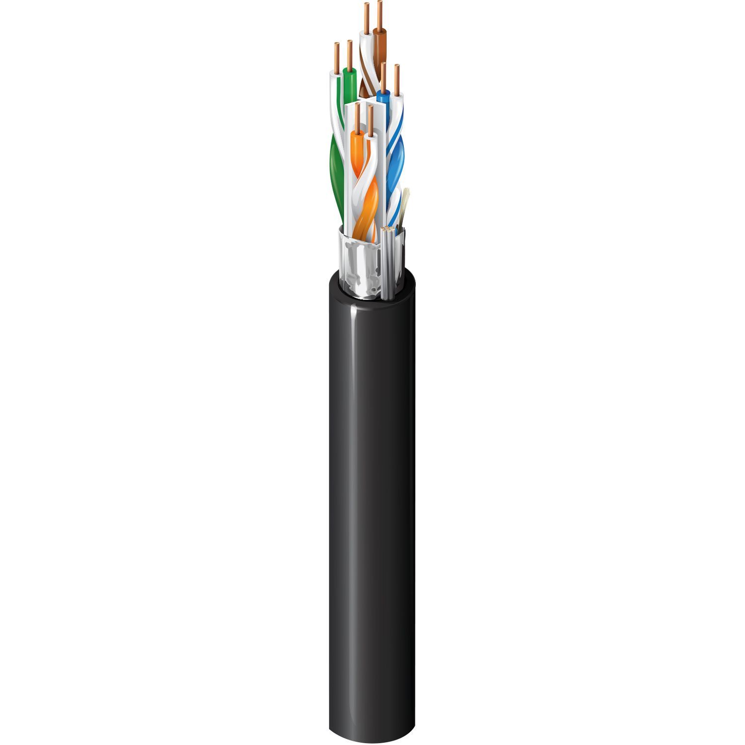 Belden 2149A 0101000 Category 6 Indoor/Outdoor Cable, 4 Pair, F