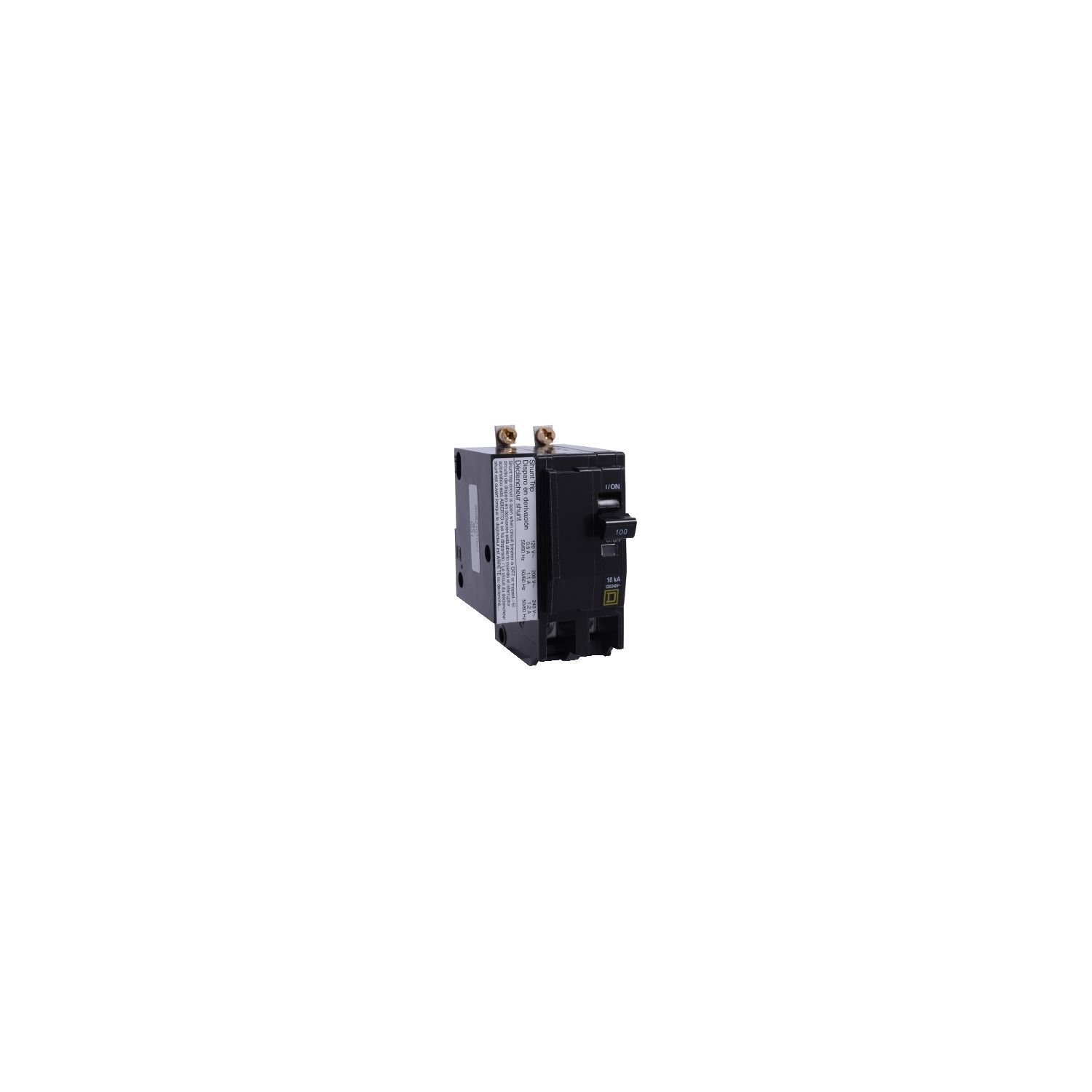 Square D Qwik-Open 125 Amp Main Circuit Breaker – 2-Pole, 120/240V AC, 10kA, Bolt-On – For QO Load Centers, With Visi-Trip Indicator