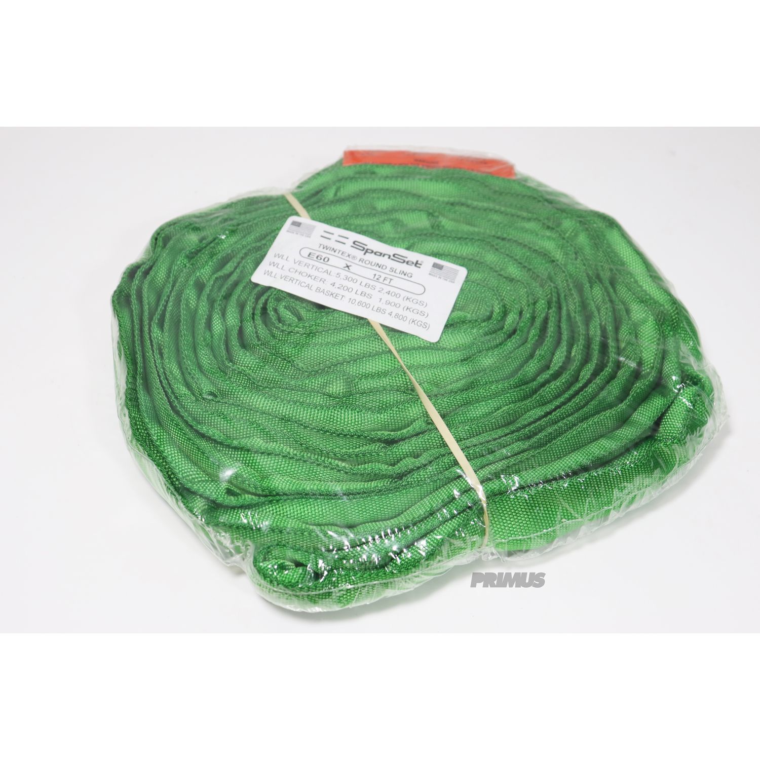 10-Foot Green Endless Round Lifting Sling - Heavy Duty Polyester, 10,600 Lb Capacity