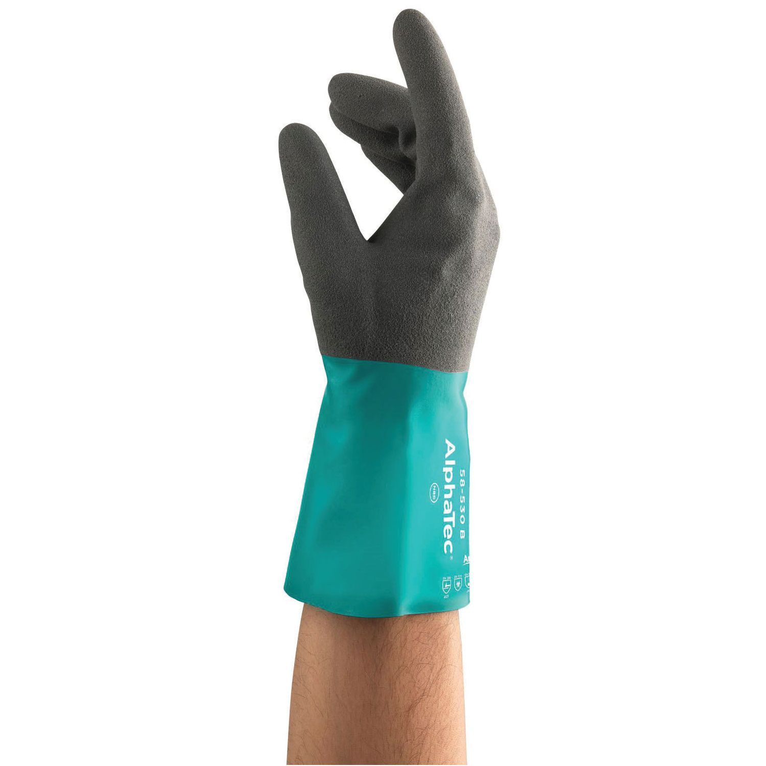 Ansell® AlphaTec® 58-530B/9 Nitrile Chemical-Resistant Gloves