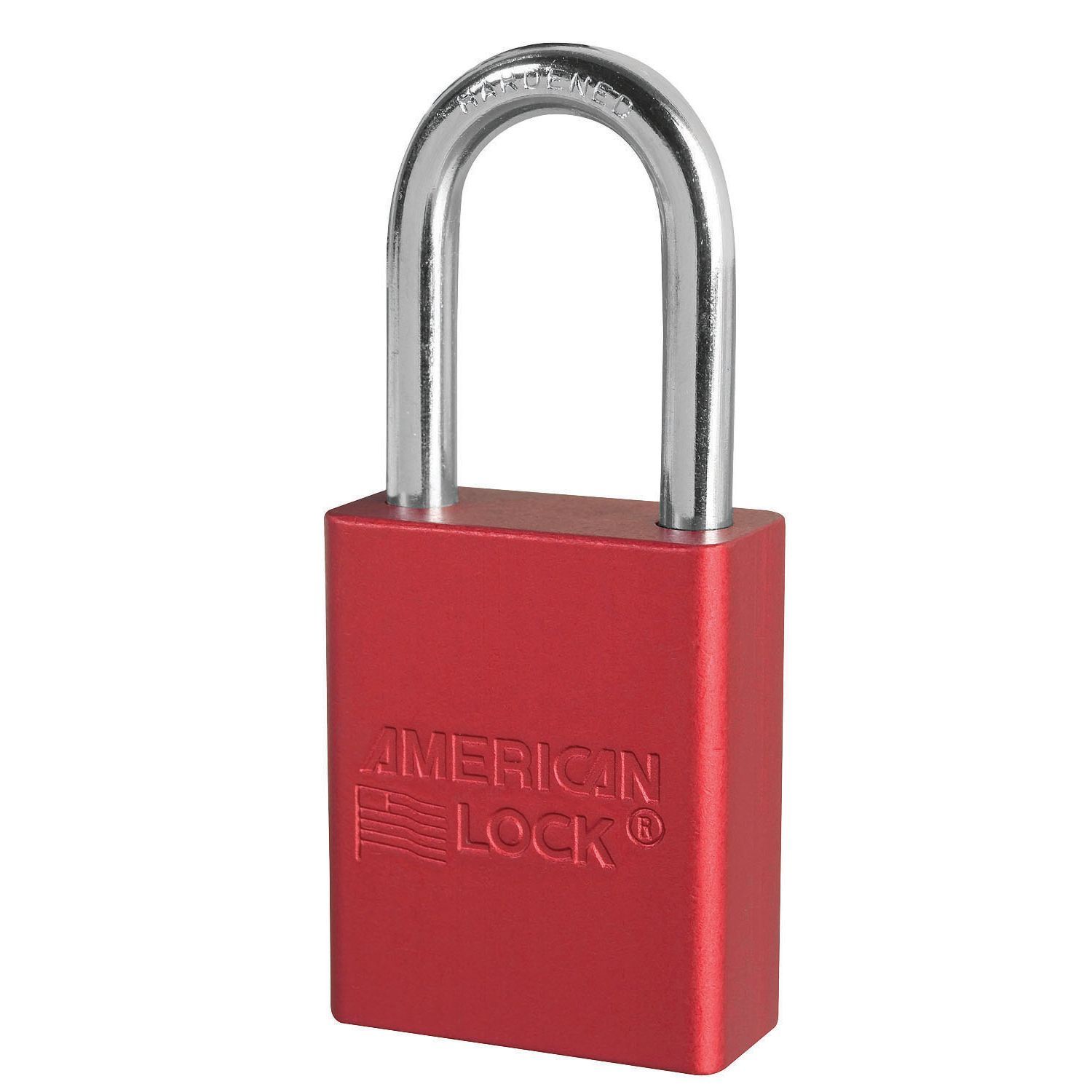 Master Lock® American Lock® S1106-RED Aluminum Safety Padlock