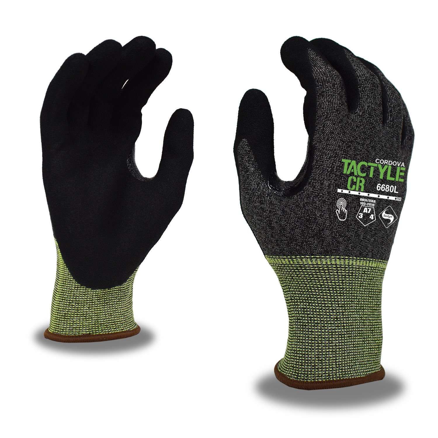 Cordova Safety Machinist® 6680/XL TACTYLE CR™ Coated Cut-Resistant