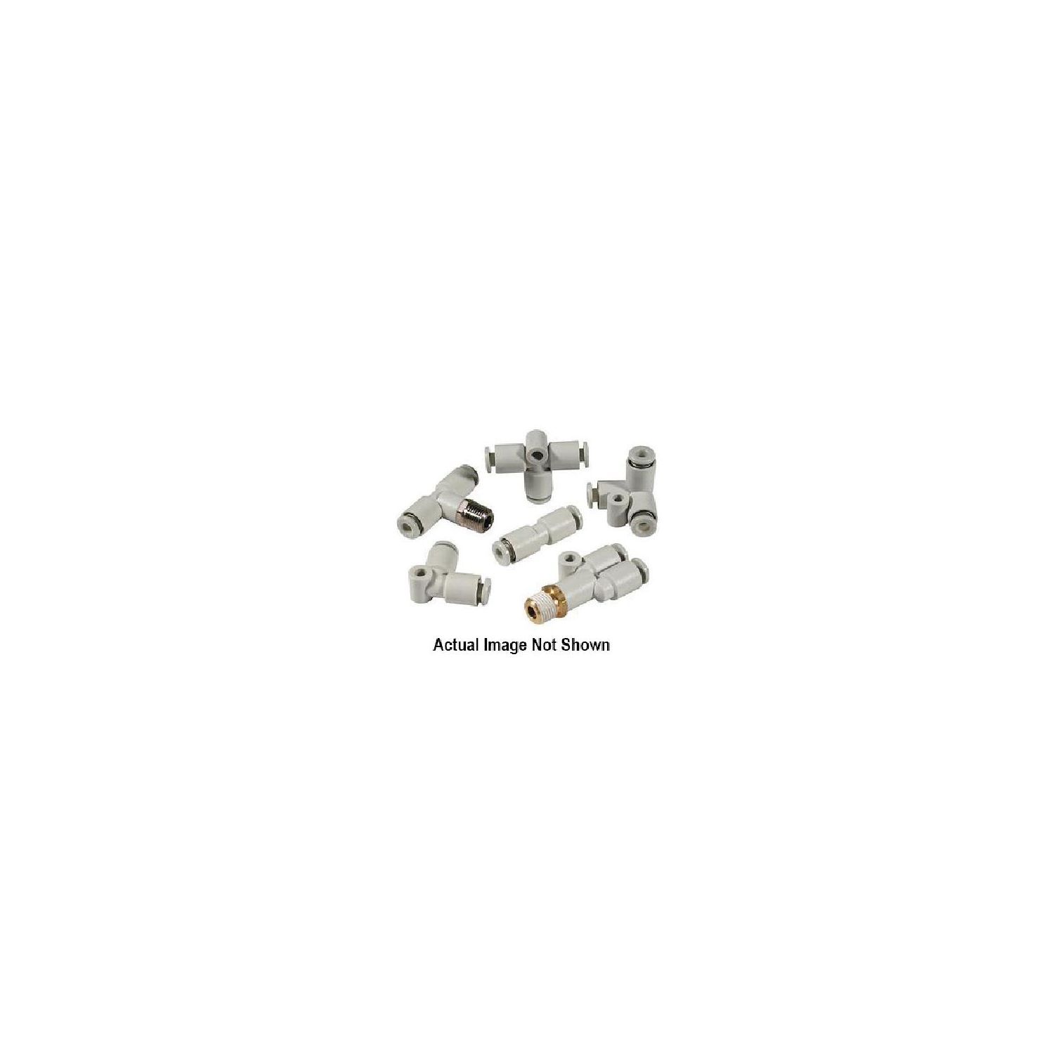 SOLD IN PACK OF 10 1//4 TUBE X 1//4 NPT THREAD SMC KQ2H07-35S MALE STRAIGHT