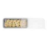 CATER CONTAINER/ LID MW 20oz 8-3/4x3-3/4" PP SILVER 100/cs