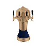 Perlick 4056BL4B Roma Draft Beer Tower, countertop, 8-1/8" diameter x 20-1/2"H, glycol-cooled, (4) tarnish-free brass faucets (handles not included)