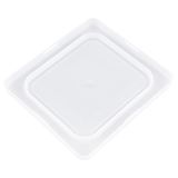 Third-size Super Pan V flexible steam table hotel pan lid in white, Vollrath 52434