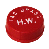 Allpoints 111-1174 Index Button, for wrist blade handles, hot water (red)