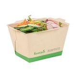 CONTAINER 17oz 4-1/4x3-1/4" CLICK LOCK PLA/ KRAFT 200/cs