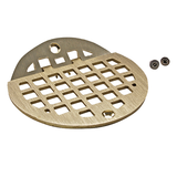 Allpoints 102-1152 Drain Grate, 5", round, floor, hinged, includes: (1) tamperproof screw & (1) phil