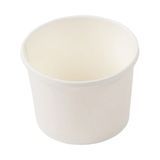 TAKEOUT SOUP BOWL 12oz RND PE LINED PAPER WHITE 500/cs