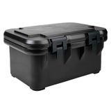 Cambro UPCS180110 Camcarrier S-Series Black Top Loading 8" Deep Insulated Food Pan Carrier