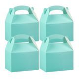 GABLE/ LUNCH BOX COMPOSTABLE 4x2-1/2" PAPER TURQUOISE 25/cs