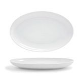 HARMONY PLATE 11-1/2x7-1/2" OVAL 1-1/4"h PORCELAIN 4/cs
