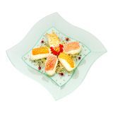 AQUA PLATE 9"sq LARGE POLYSTYRENE SEAGREEN 100/cs