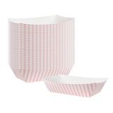 BOAT 2lb #200 6-1/2x3-3/4" 2-1/4"h PAPER PINK&WHITE 50/cs