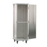 New Age Industrial 1290 Mobile Heavy Duty Series Welded Aluminum Full-Size Front-Loaded Enclosed Transport Cabinet, 40 Pan Capacity