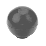 Allpoints 22-1049 Ball Knob, 1-11/16" D x 1-11/16" H, 3/8" - 16 thread, brass threaded insert