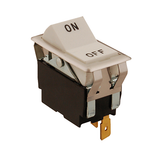 Allpoints 42-1046 Switch, on/off, SPST, white