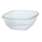 BOWL 12oz SQUARE PET 5.63"SQ 2"h CLEAR 500ea/cs