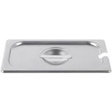 Third-size Super Pan V slotted stainless steel cover, Vollrath 75230